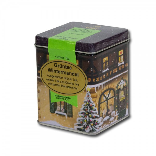 Eilles Grüntee Wintermandel in der Weihnachtsdose