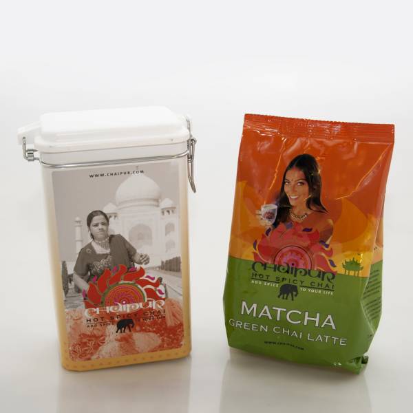 Chaipur Chai Matcha 500g + Vorratsdose