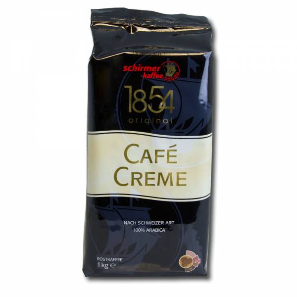Schirmer Cafe Creme Selection,1 kg, ganze Bohne