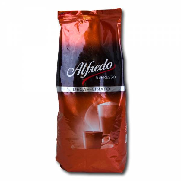 Alfredo Espresso Decaffeinato, 1kg, ganze Bohne