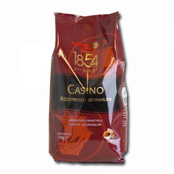 Schirmer Casino Kaffee, 1kg, frisch gemahlen